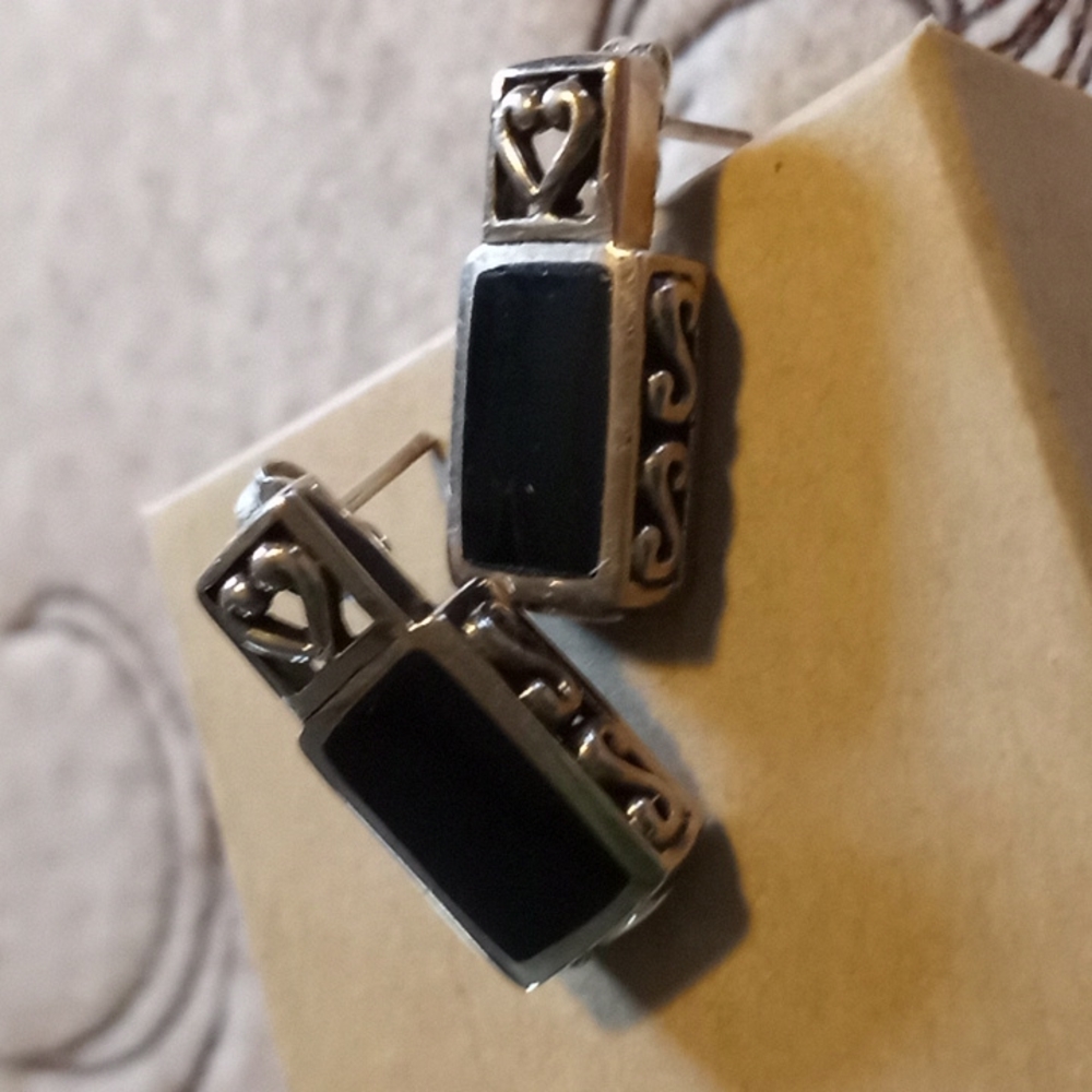 Sterling Onyx? Earrings